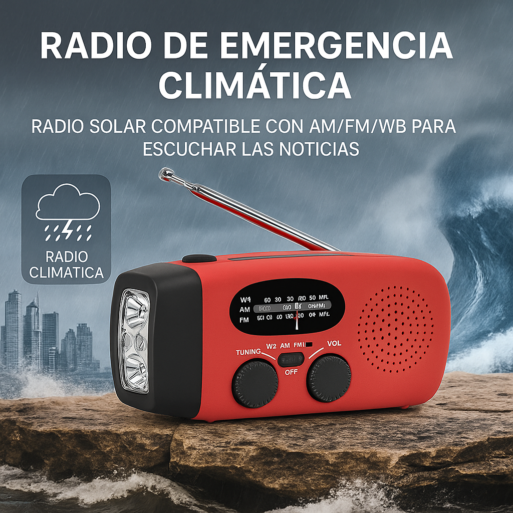 Portable Emergency Solar Radio