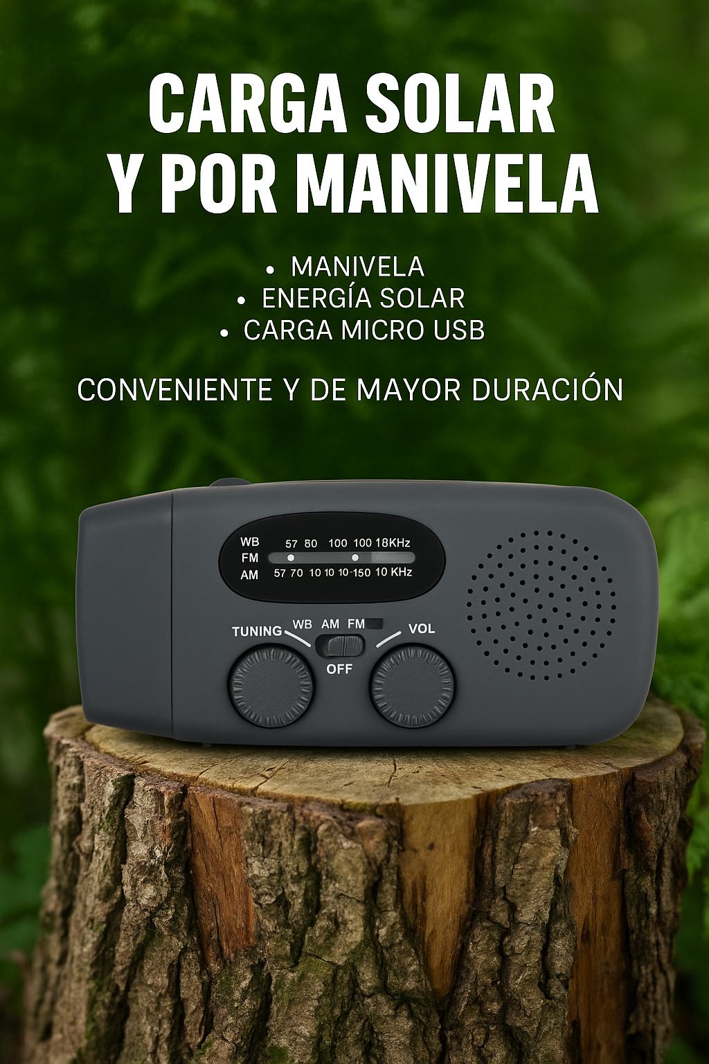 Portable Emergency Solar Radio