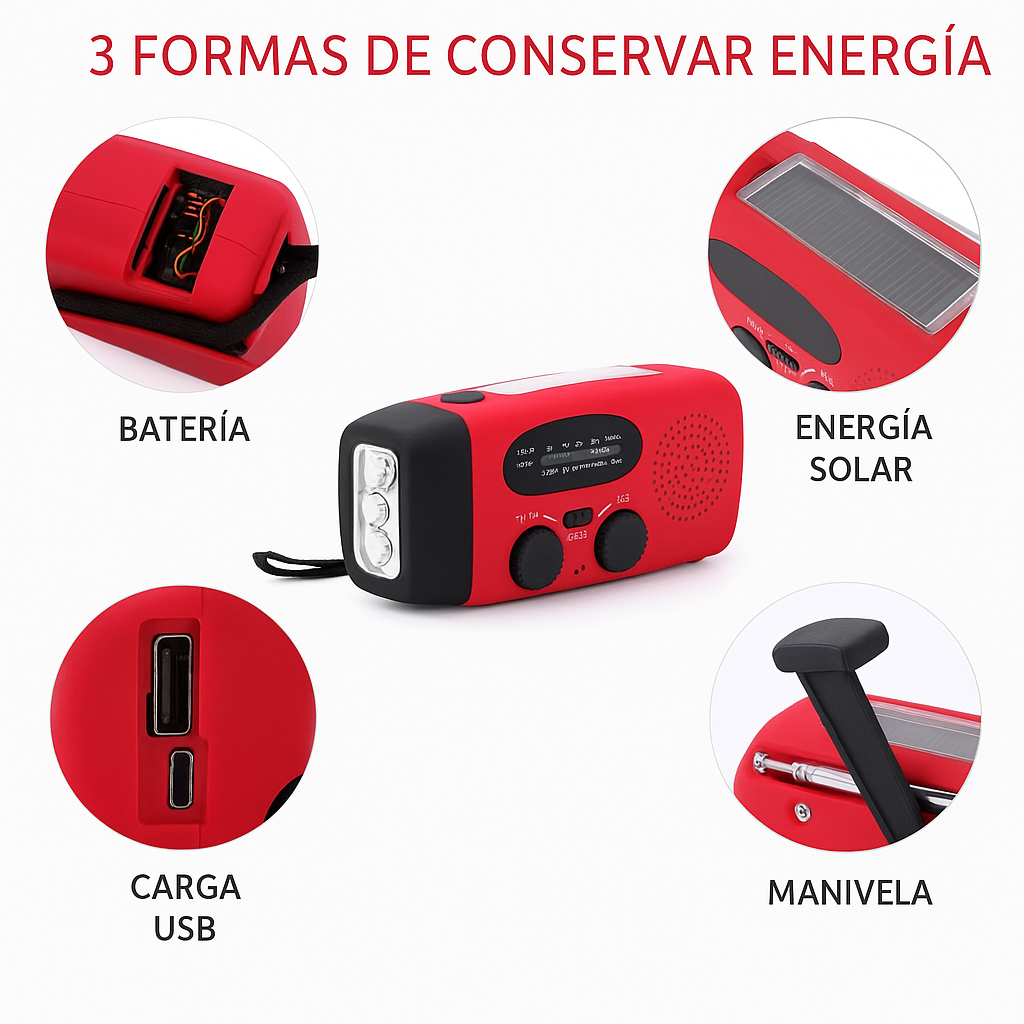 Portable Emergency Solar Radio