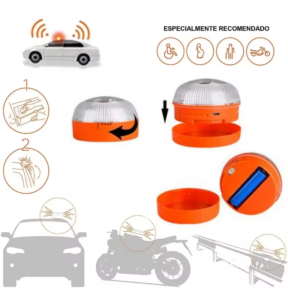 Luz de Emergencia LED Magnética