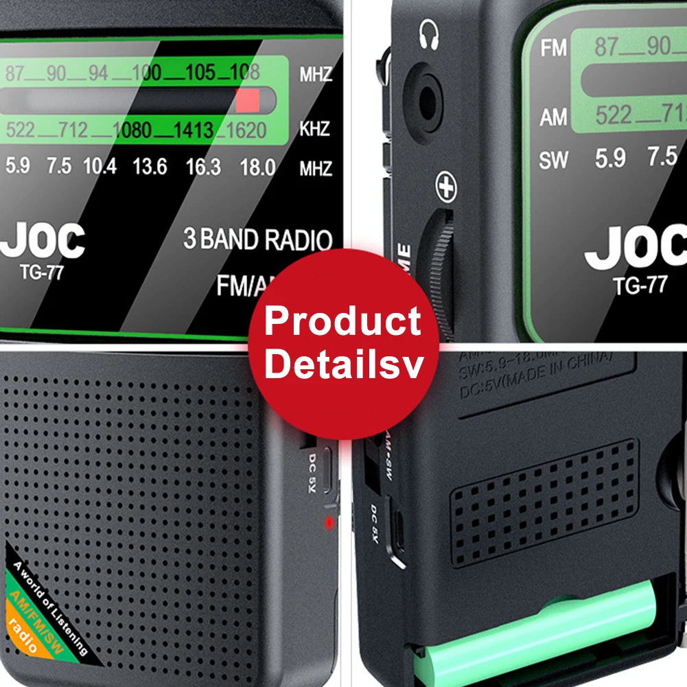 Radio de Bolsillo Recargable