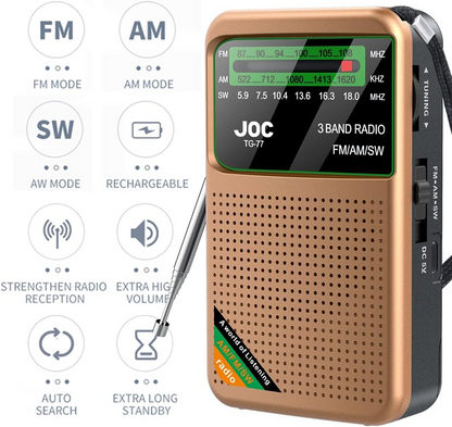 Radio de Bolsillo Recargable