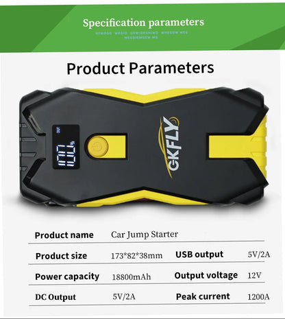 Powerful Portable Car Jump Starter