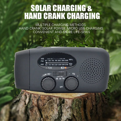 Radio Solar de Emergencia Portátil