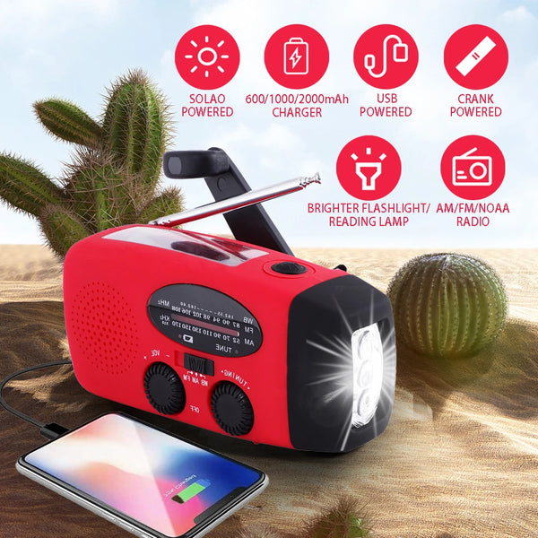 Radio Solar de Emergencia Portátil
